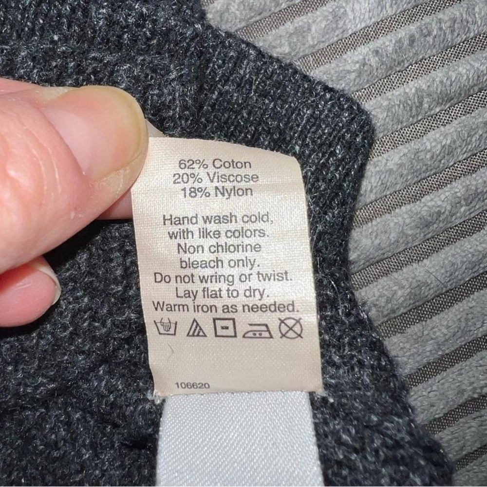 Madewell Women's Charcoal Gray Button-Up Cardigan, Size XXS - Picture 6 of 8